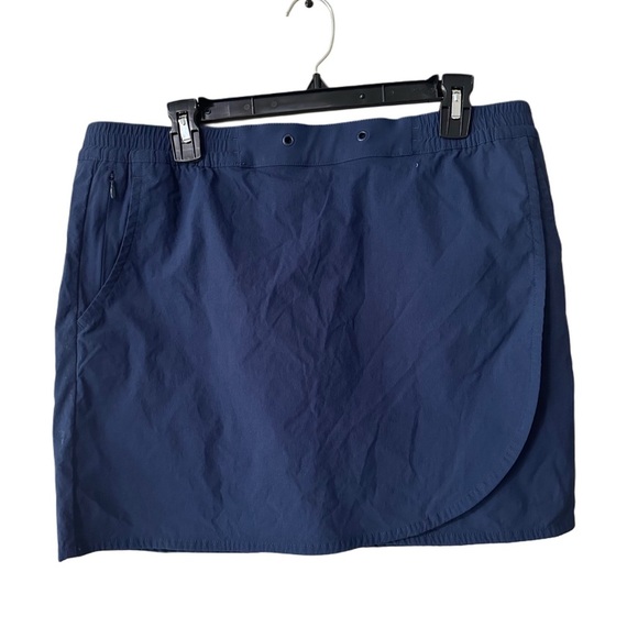 Eddie Bauer Deep Blue Wrap Skirt - Picture 1 of 11